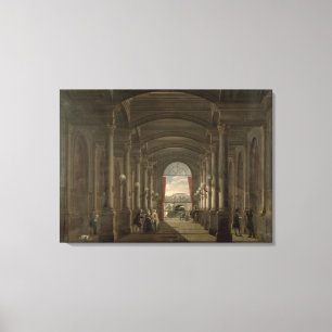 Interior of the Gare Saint-Lazare Canvas Print