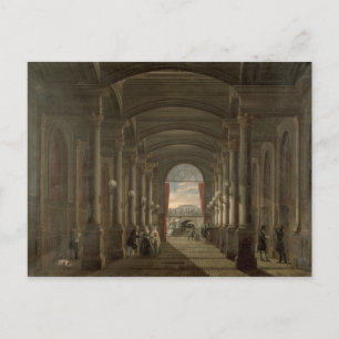 Interior of the Gare Saint-Lazare Postcard