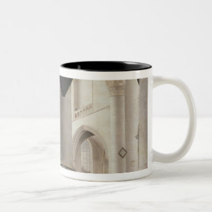 Interior of the Grote Kerk, Amsterdam, c.1637 Two-Tone Coffee Mug