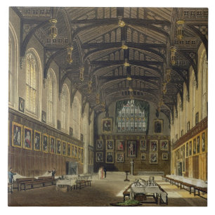 Interior of the Hall of Christ Church, illustratio Tile
