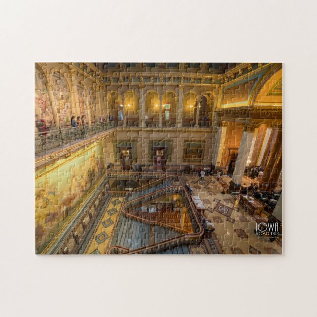 Interior of the Iowa State Capitol Jigsaw Puzzle (Horizontal)