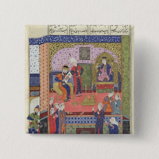 Interior of the King of Persia's Palace 2 Inch Square Button (Front)