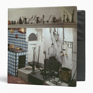 Interior of the kitchen of the Hotel de Cabris Binder