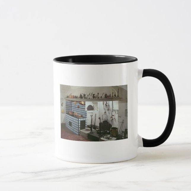 Interior of the kitchen of the Hotel de Cabris Mug (Right)