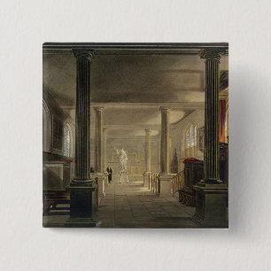 Interior of the Law School, Cambridge, from 'The H 2 Inch Square Button