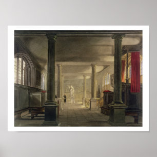 Interior of the Law School, Cambridge, from 'The H Poster