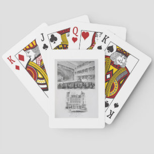 Interior of the Little Theatre, Haymarket in Londo Playing Cards