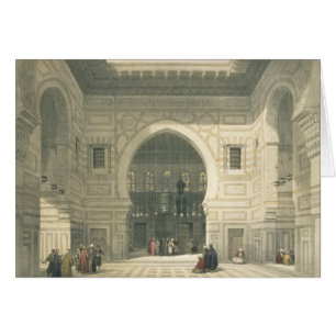 Interior of the Mosque of Sultan Hasan, Cairo, fro
