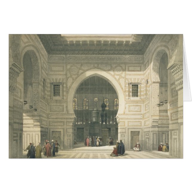 Interior of the Mosque of Sultan Hasan, Cairo, fro (Front Horizontal)