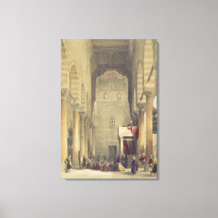 Interior of the Mosque of the Metwalys, Cairo, fro Canvas Print