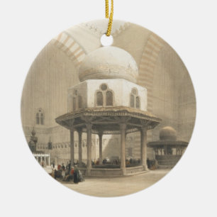 Interior of the Mosque of the Sultan El Ghoree, Ca Ceramic Ornament