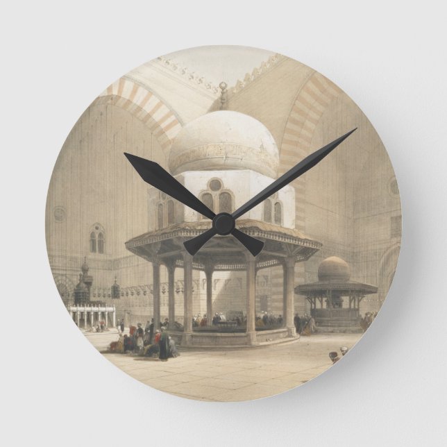 Interior of the Mosque of the Sultan El Ghoree, Ca Round Clock (Front)