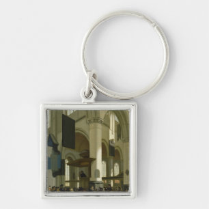 Interior of the Oude Kerk Keychain