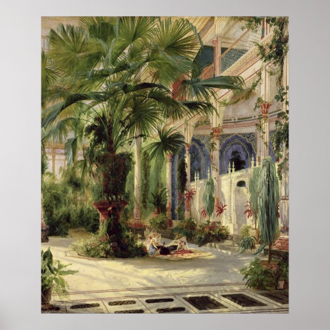 Interior of the Palm House at Potsdam, 1833 Poster (Front)