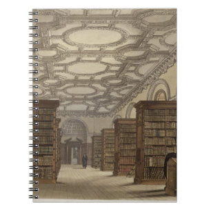 Interior of the Public Library, Cambridge, from 'T Notebook