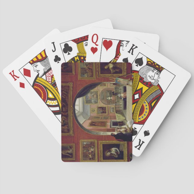Interior of the Royal Institution, during the Old Playing Cards (Back)
