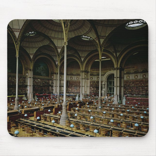Interior of the 'Salle des Imprimes', 1868 Mouse Pad (Front)