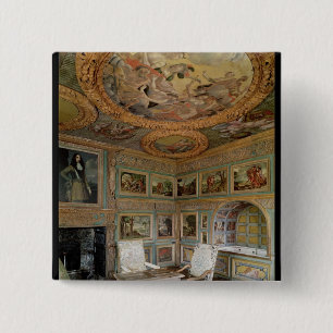 Interior of the 'Salle Louis XIV' 2 Inch Square Button