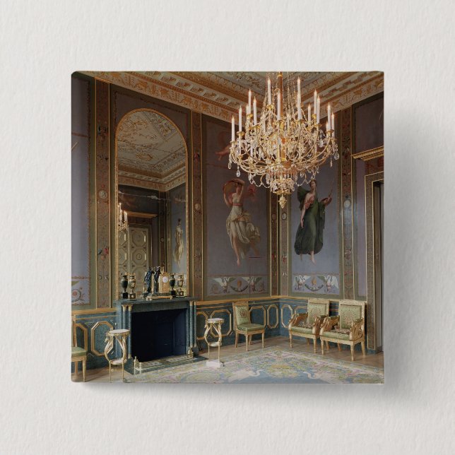 Interior of the Salon de Musique 2 Inch Square Button (Front)