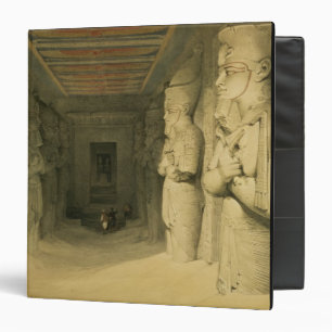 Interior of the Temple of Abu Simbel, from "Egypt Binder