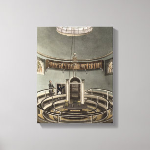 Interior of the Theatre of Anatomy, Cambridge, fro Canvas Print