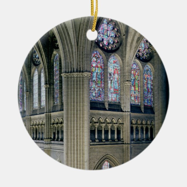 Interior of the transept crossing, consecrated 121 ceramic ornament (Front)