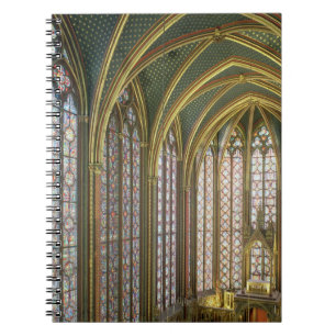 Interior of the upper chapel looking east, begun 1 notebook