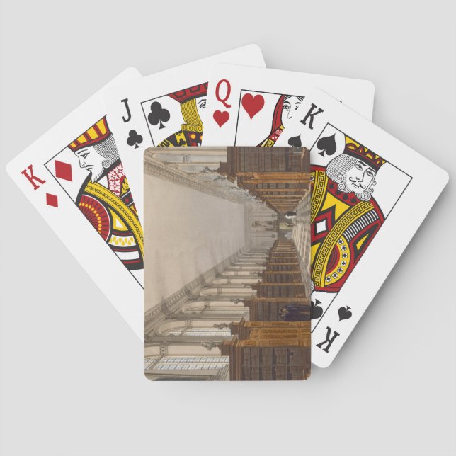 Interior of Trinity College Library, Cambridge, fr Playing Cards (Back)