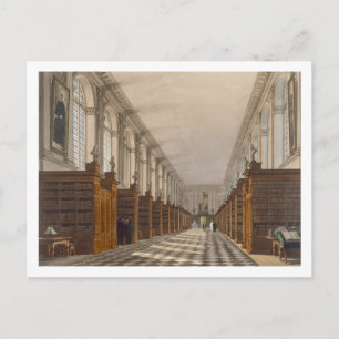Interior of Trinity College Library, Cambridge, fr Postcard