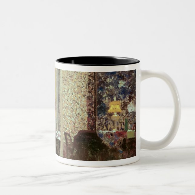 Interior or, The Salon with Three Lamps, 1899 Two-Tone Coffee Mug (Right)