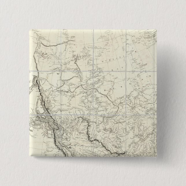 Interior Parts of North America 2 Inch Square Button (Front)