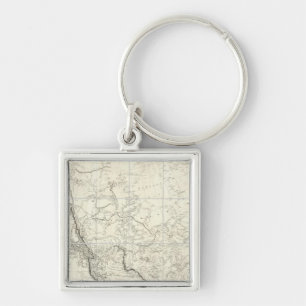 Interior Parts of North America Keychain