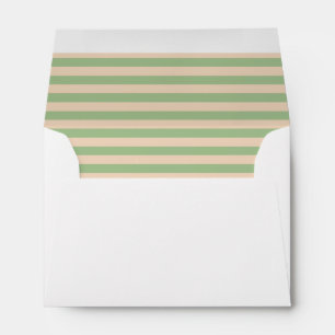 Interior Pastel Stripes and Back Flap Typography Envelope