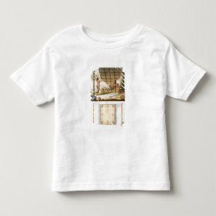 Interior scene depicting indians (colour engraving toddler t-shirt