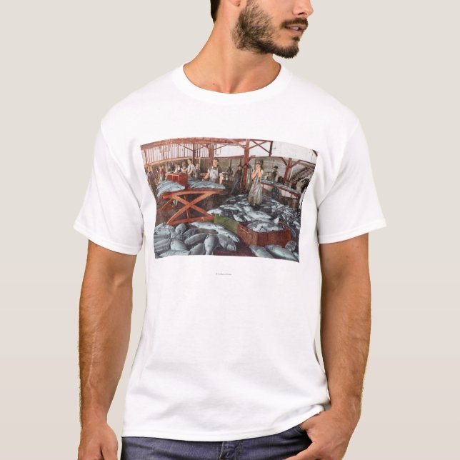 Interior View of a Salmon Cannery T-Shirt (Front)