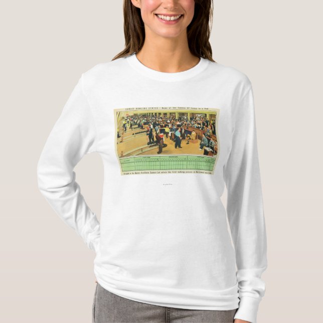Interior View of Sunset Bowling Centre T-Shirt (Front)