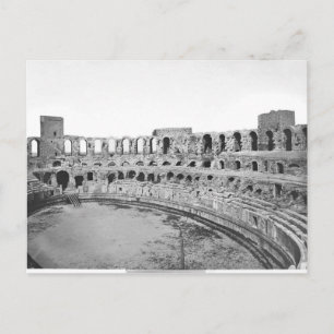 Interior view of the amphitheatre postcard