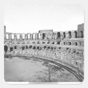 Interior view of the amphitheatre square sticker