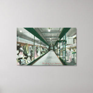 Interior View of the Arcade of the Emporium Canvas Print
