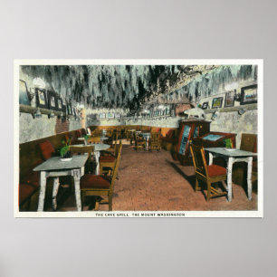 Interior View of the Cave Grill Poster