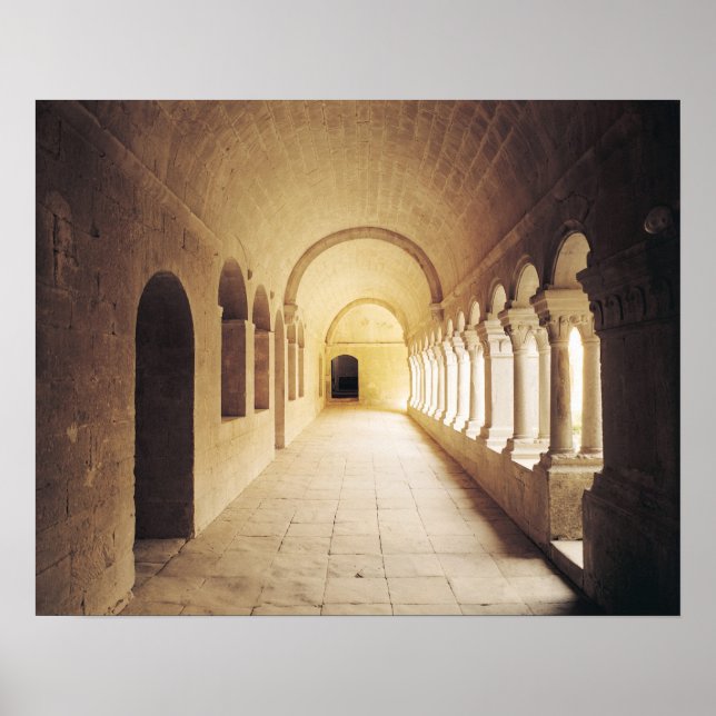 Interior view of the cloister, founded in 1148 poster (Front)