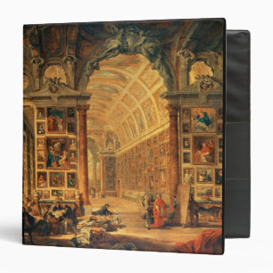 Interior View of The Colonna Gallery, Rome (oil on Binder