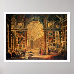 Interior View of The Colonna Gallery, Rome (oil on Poster