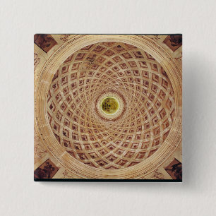 Interior view of the cupola in the chapel 2 inch square button