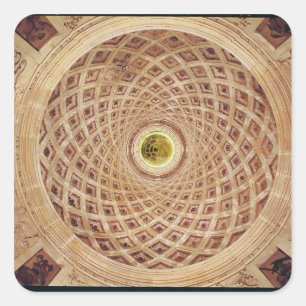 Interior view of the cupola in the chapel square sticker