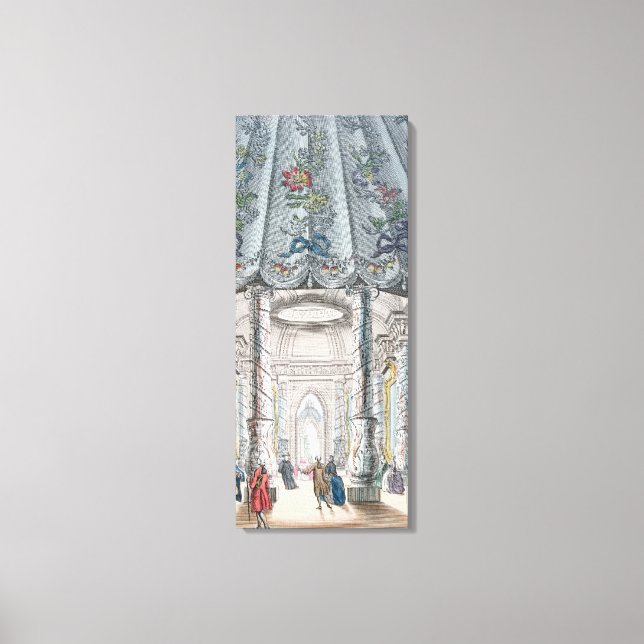 Interior View of the elegant music room Canvas Print (Front)