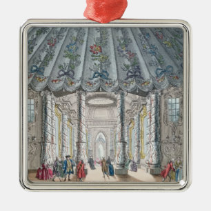 Interior View of the elegant music room Metal Ornament