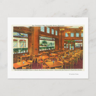 Interior View of the Golden Pheasant Postcard