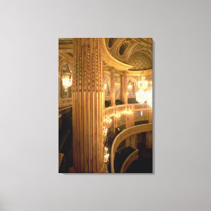 Interior view of the Opera House looking towards t Canvas Print
