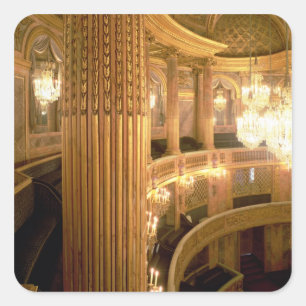 Interior view of the Opera House looking towards t Square Sticker